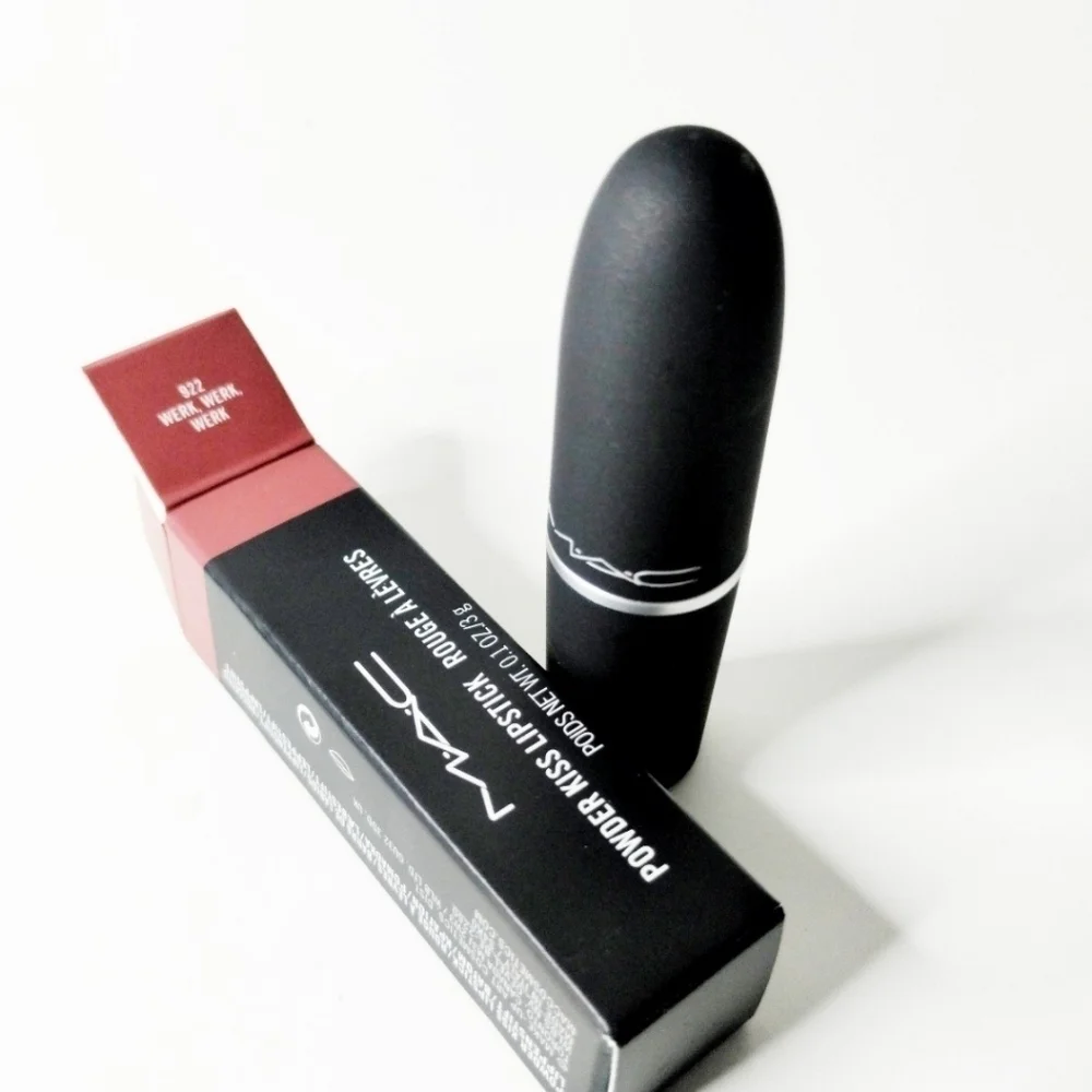 MAC Cosmetic Powder Kiss‎ Lipstick 922 Werk, Werk, Werk full size